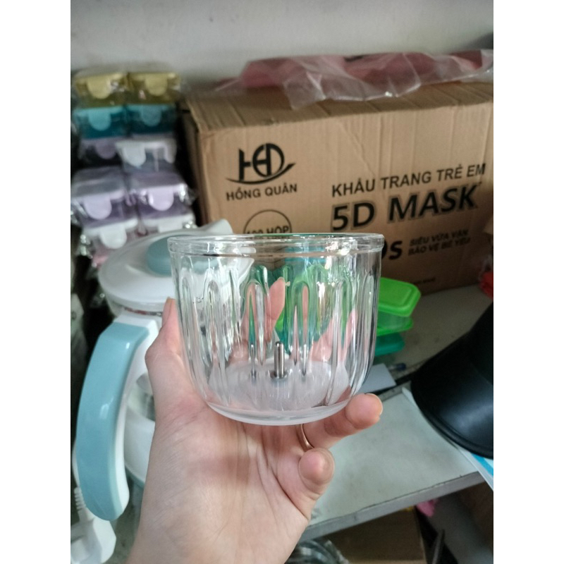 Cối thuỷ tinh máy xay bear/rulax 0.3l