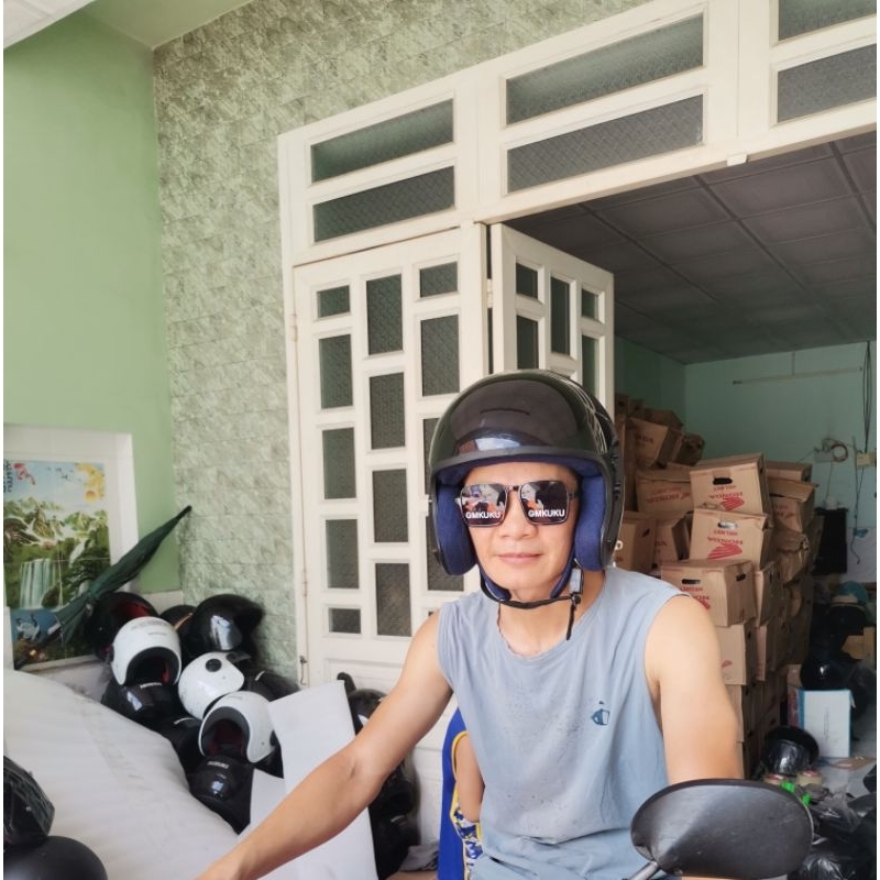 Nón yamaha 3/4 không kính che mặt