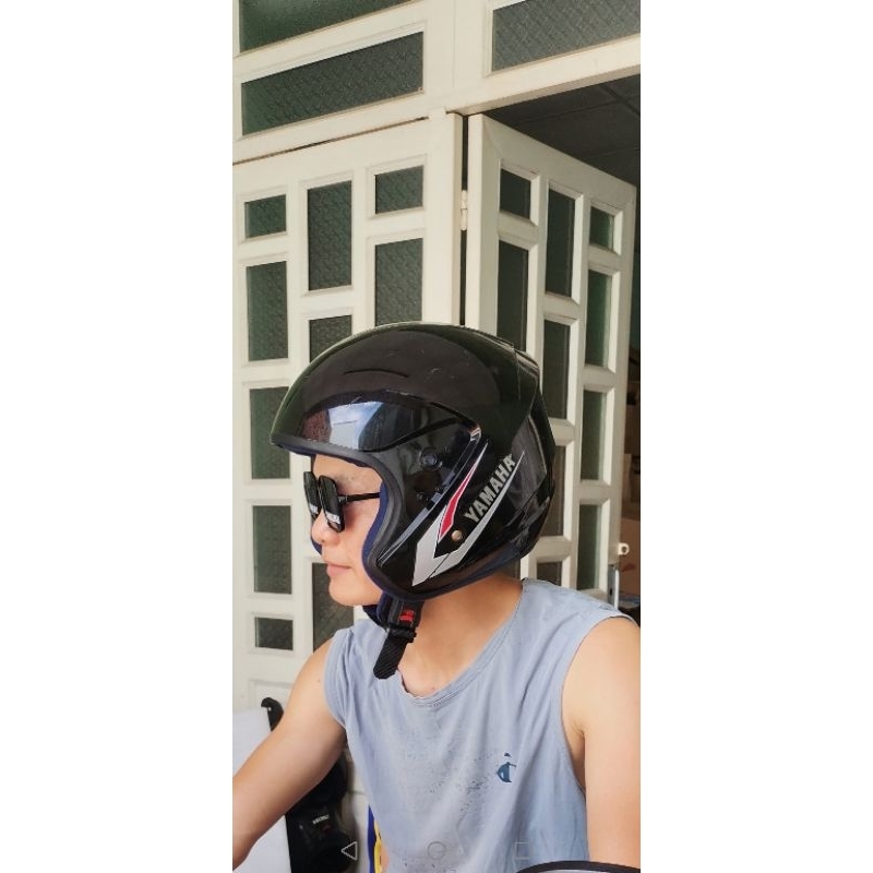 Nón yamaha 3/4 không kính che mặt