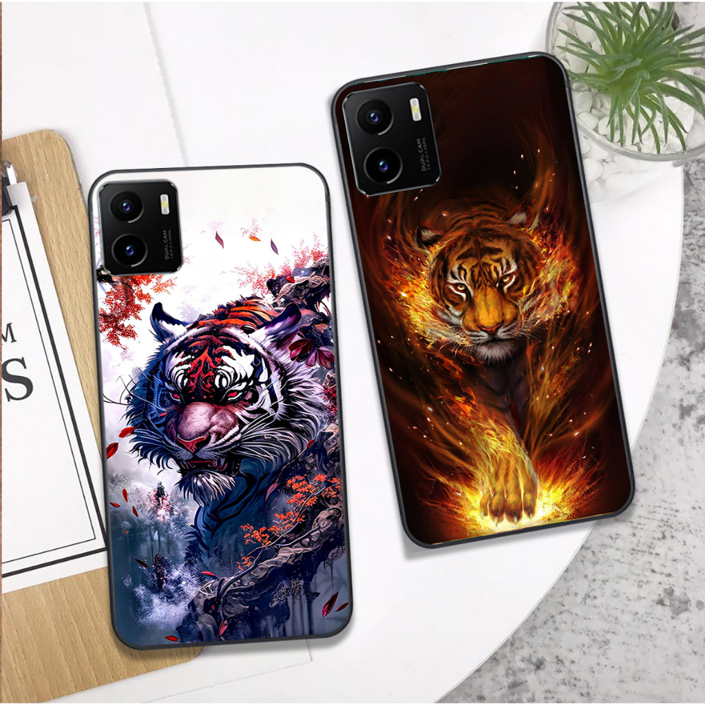 Ốp Vivo Y15 / Y15S in hình họa tiết rồng hổ 3d đẹp chất hot trend 2023