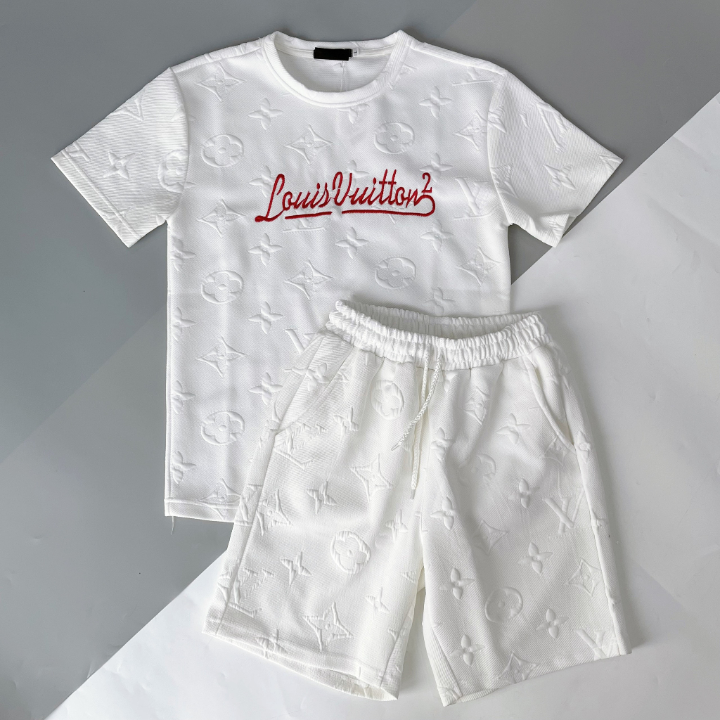 Set Đồ Áo Quần Thun Nam Vải Cotton Cao Cấp In Logo Nổi Nhiều Mẫu Trẻ Trung Thời Trang Theo Xu Hướng