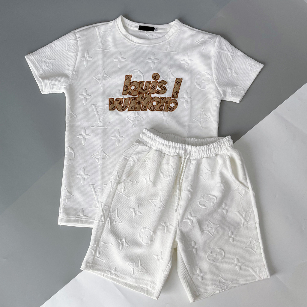 Set Đồ Áo Quần Thun Nam Vải Cotton Cao Cấp In Logo Nổi Nhiều Mẫu Trẻ Trung Thời Trang Theo Xu Hướng