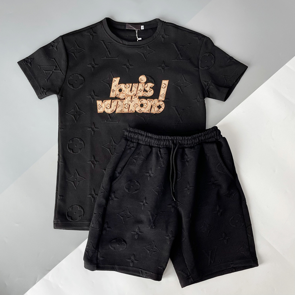 Set Đồ Áo Quần Thun Nam Vải Cotton Cao Cấp In Logo Nổi Nhiều Mẫu Trẻ Trung Thời Trang Theo Xu Hướng