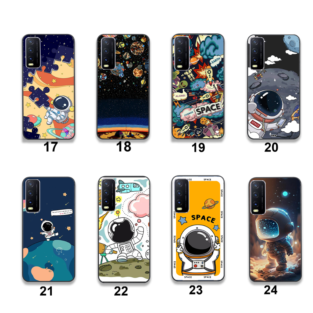 Ốp Vivo Y20 / Y20S / Y12S / V20 in hình họa tiết phi hành gia cute dễ thương đẹp hot trend