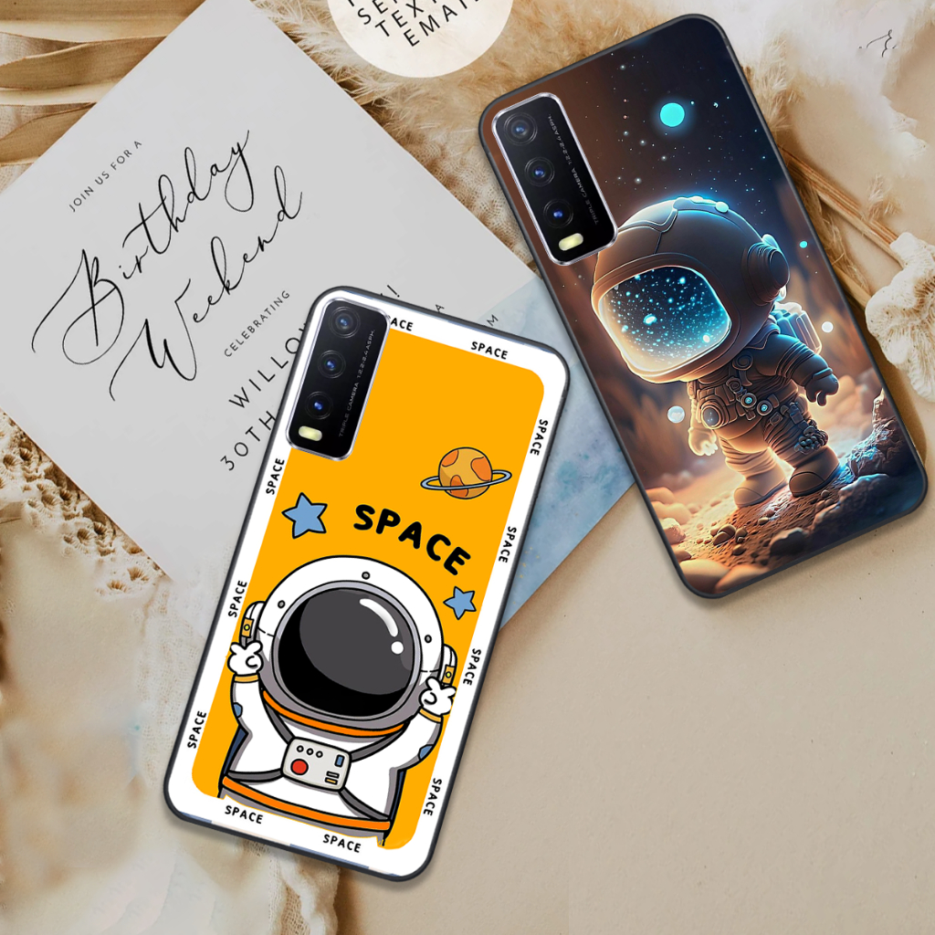 Ốp Vivo Y20 / Y20S / Y12S / V20 in hình họa tiết phi hành gia cute dễ thương đẹp hot trend
