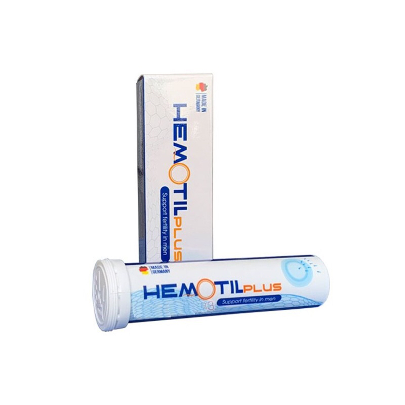 Viên sủi  Hemotil plus hỗ  trợ tăng khả năng  sinh sản cho nam giới tăng chất lượng tinh trùng