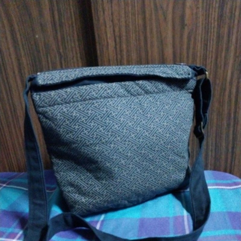 Đeo chéo nam nữ vải chần bông họa tiết vintage kẻ si Nhật đẹp 28x27