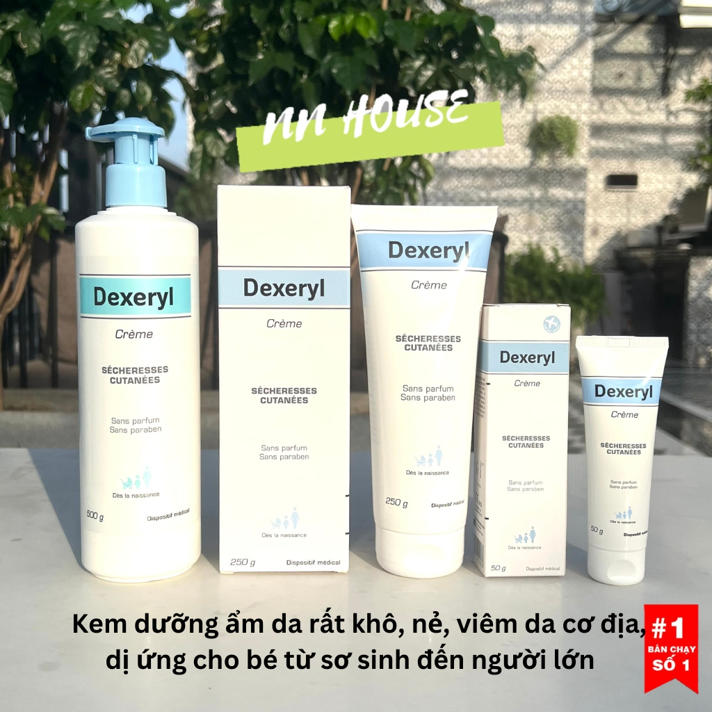 Kem dưỡng ẩm da mặt và body Dexeryl cream skincare cho da khô nẻ, chàm sữa, da cơ địa, kem nẻ glycerol,vaseline kid kids