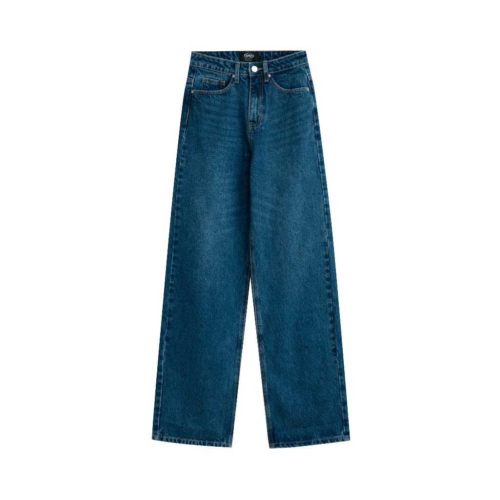 Quần jeans ống đứng cạp cao WASH BASIC 3 màu