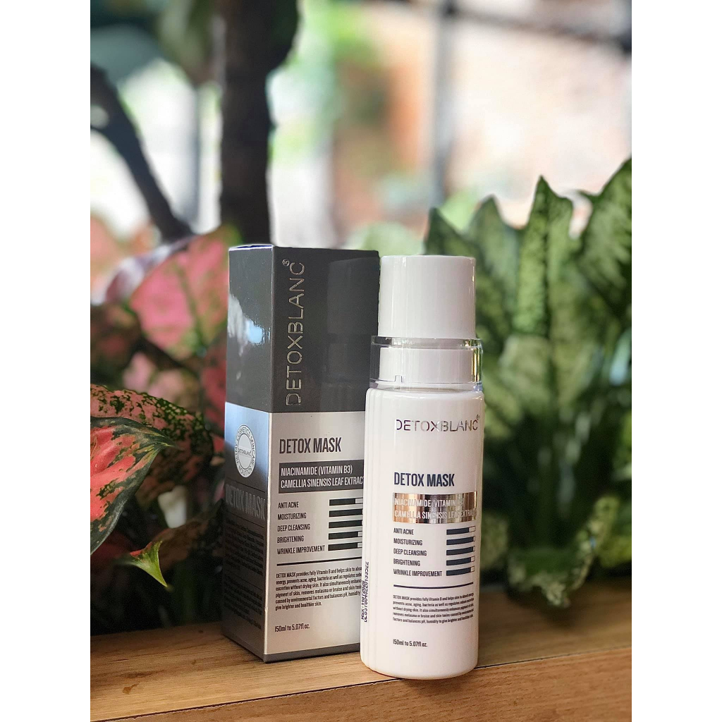 MẶT NẠ SỦI BỌT THẢI ĐỘC TRẮNG DA NGỪA MỤN CÔNG NGHỆ THAN HOẠT TÍNH-Detox Mask 150ml