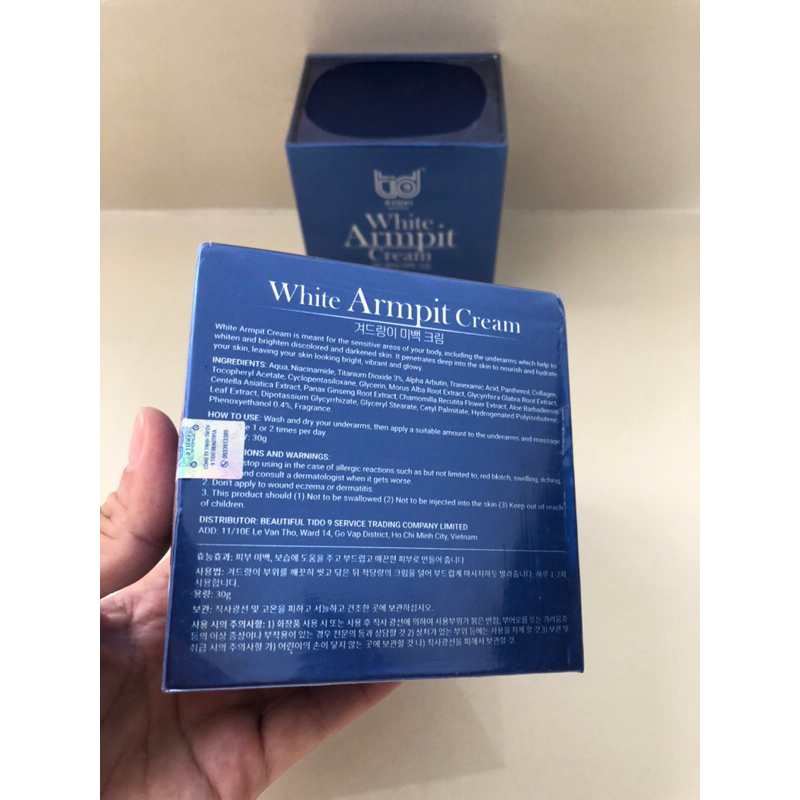 - KEM DƯỠNG TRẮNG & MỜ THÂM BODY CHUYÊN SÂU  - WHITE ARMPIT CREAM 30gr