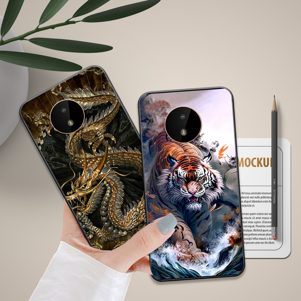 Ốp Nokia G20 / G21 in hình họa tiết rồng hổ 3d đẹp chất hot trend 2023