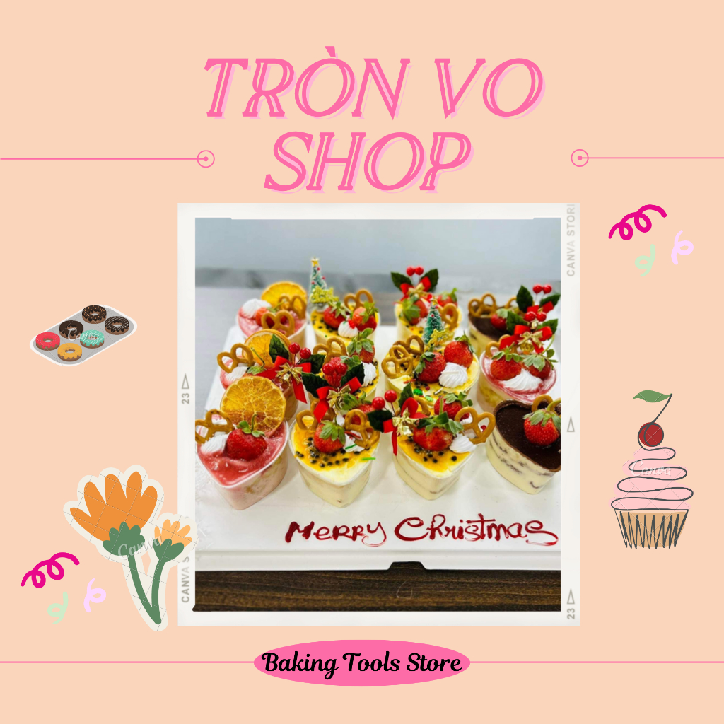 Ly nhựa mousse tim 7745 - 77*45mm