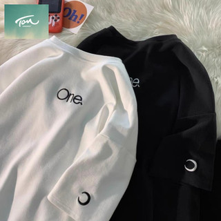 Áo thun tay lỡ form rộng in chữ ONE - phông ulzzang oversize unisex nam nữ Korpa