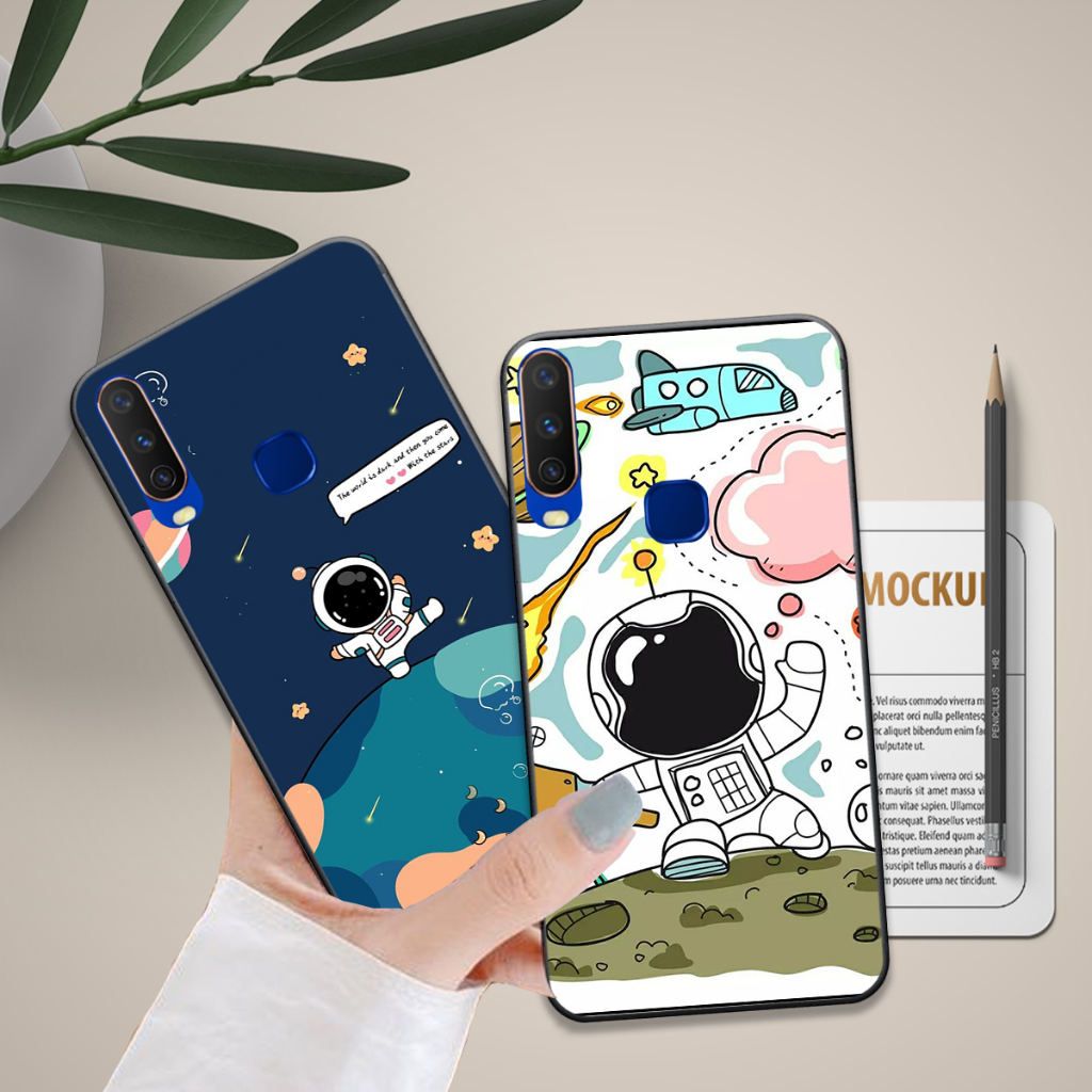 Ốp Vivo U10 / Y19 / Y17 / Y12 in hình họa tiết phi hành gia cute dễ thương đẹp hot trend