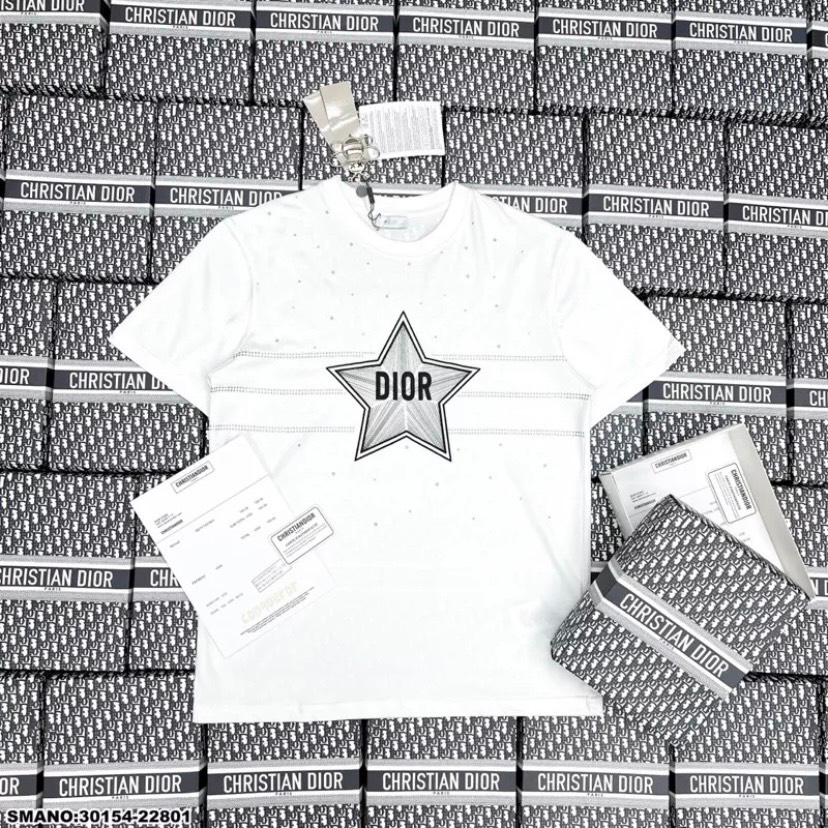 Áo thun nam nữ cotton đính đá cao cấp Áo phông Premium vải cotton in hình nam nữ mới nhất