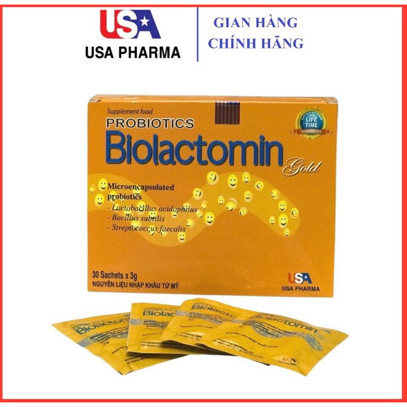 Cốm vi sinh BIOLACTOMIN GOLD cân bằng hệ tiêu hóa đường ruột, hỗ trợ ăn ngon - Hộp 30 gói