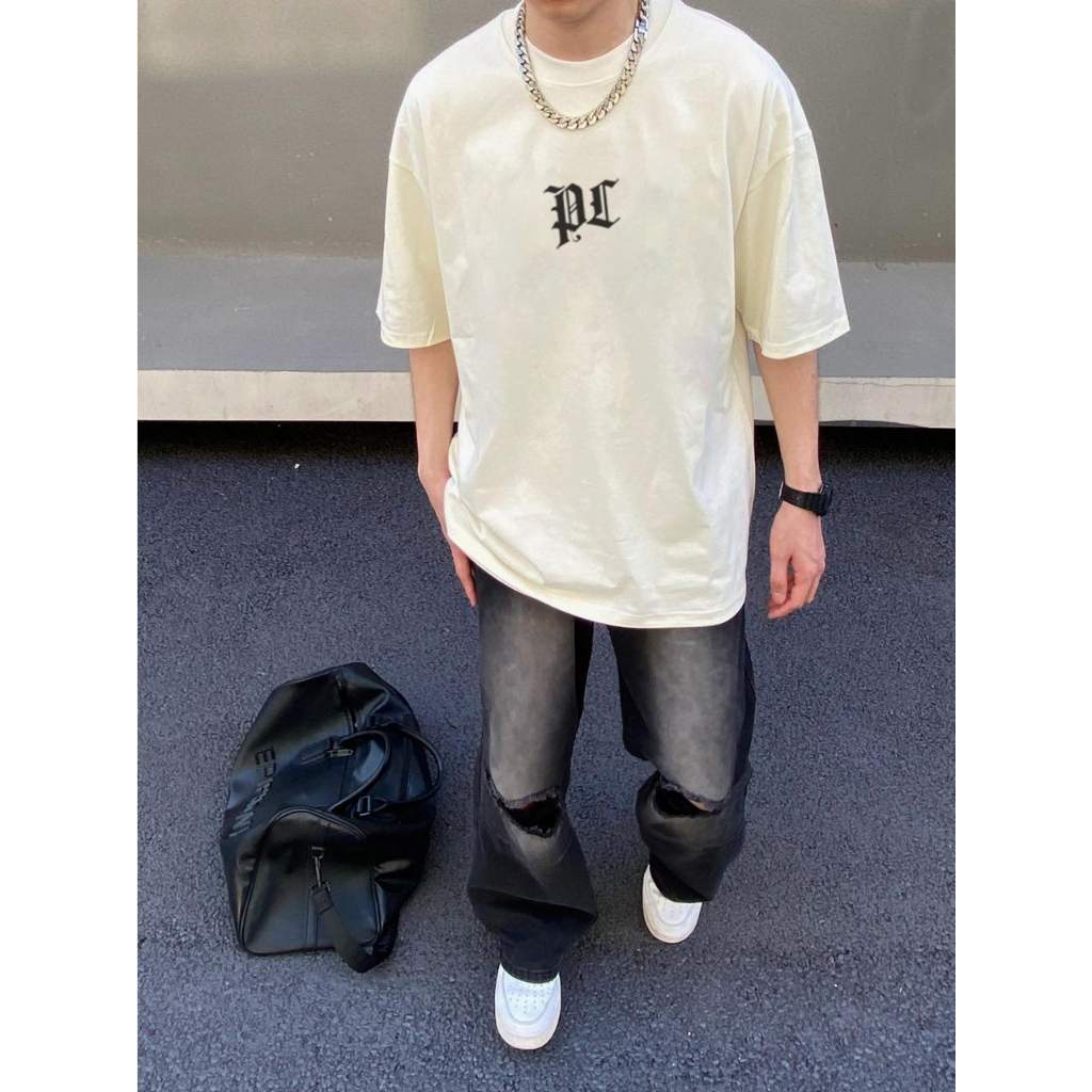 Áo thun nam PEARDODO tay ngắn dáng rộng thời trang phong cách