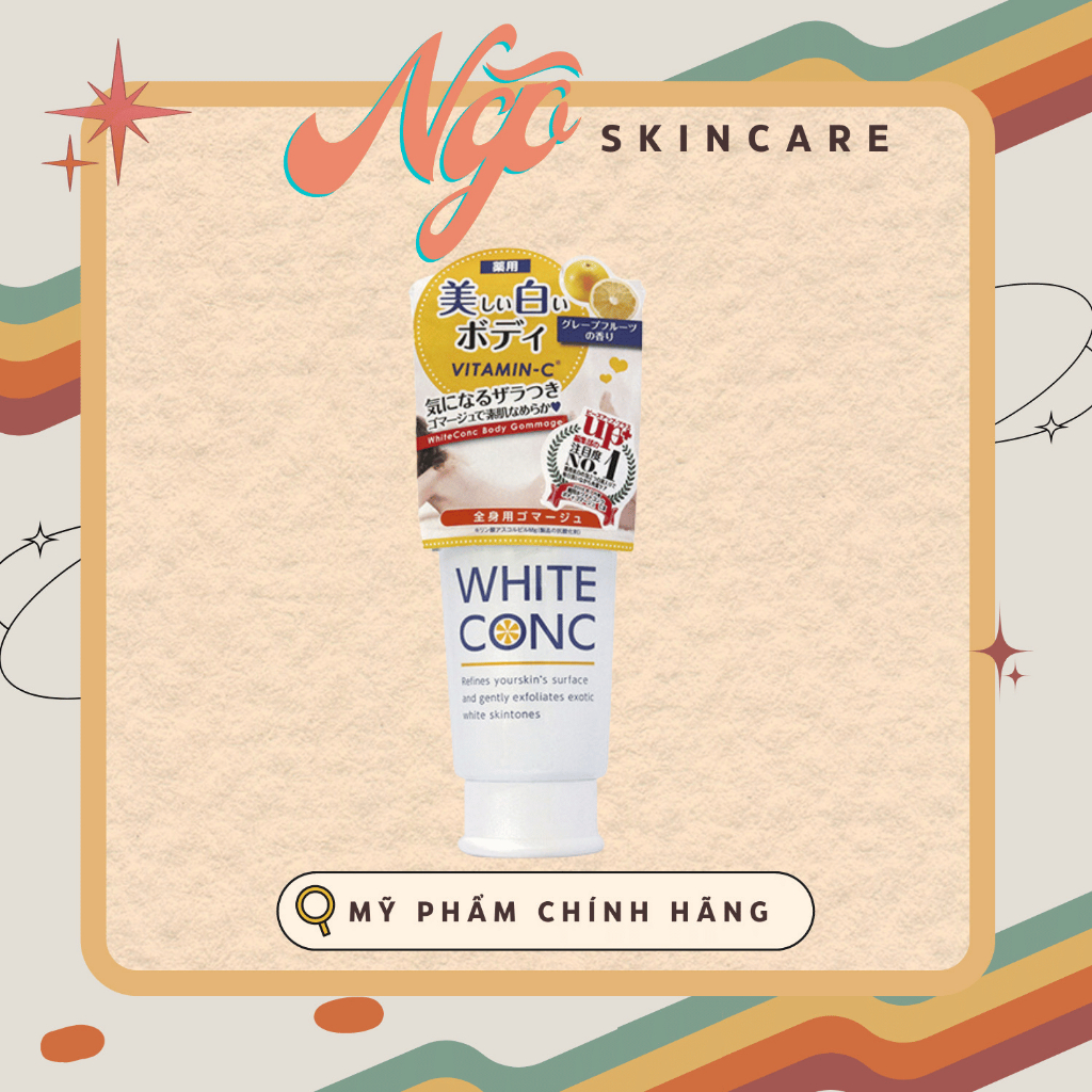 Tẩy Tế Bào Chết Hóa Học Trắng Da Body White Conc Gommage 180g