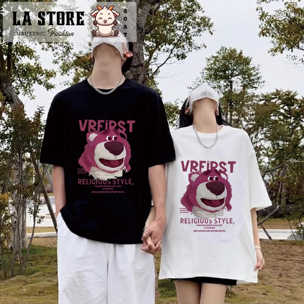 Áo thun gấu lotso form rộng  Miucho chất vải cotton in graphic | BigBuy360 - bigbuy360.vn