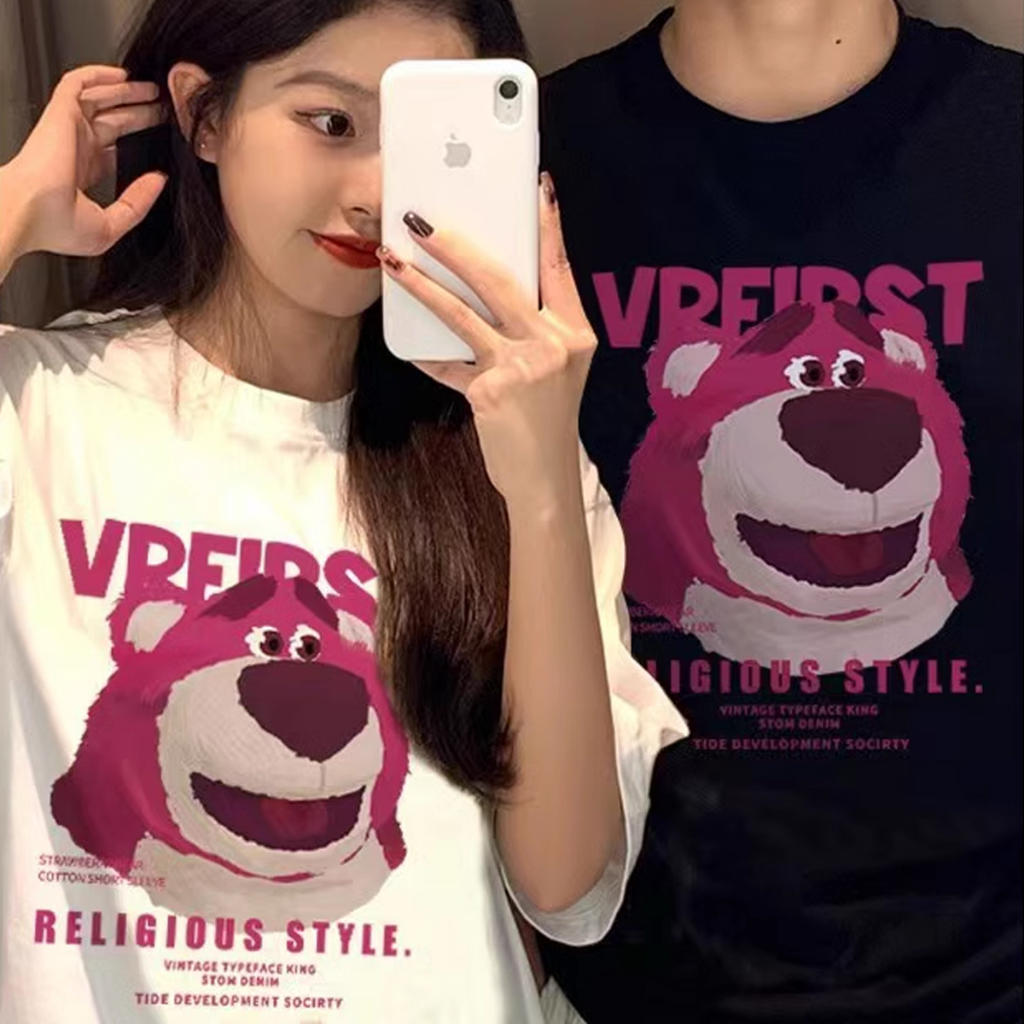 Áo thun gấu lotso form rộng  Miucho chất vải cotton in graphic | BigBuy360 - bigbuy360.vn