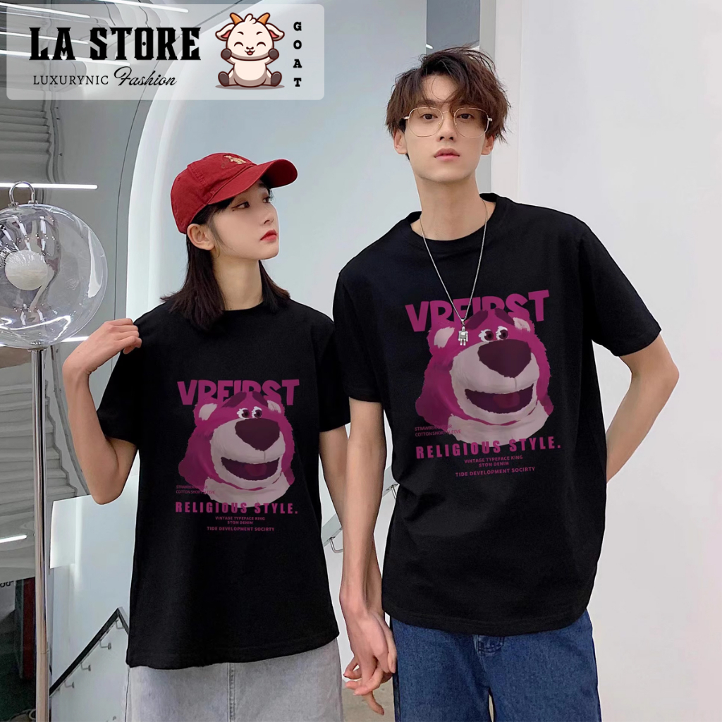 Áo thun gấu lotso form rộng  Miucho chất vải cotton in graphic | BigBuy360 - bigbuy360.vn
