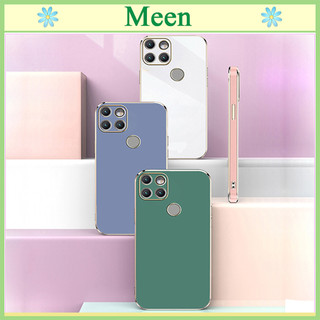 "Ốp lưng Realme C12 Cạnh vuông" _Mạ màu viền_Vát Cạnh_Màu sắc sang trọng  ,Ôm sát máy Meen
