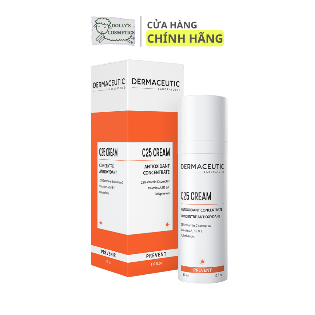 Kem Dưỡng Sáng Chống Oxy Hóa C25 Cream Dermaceutic - Pháp