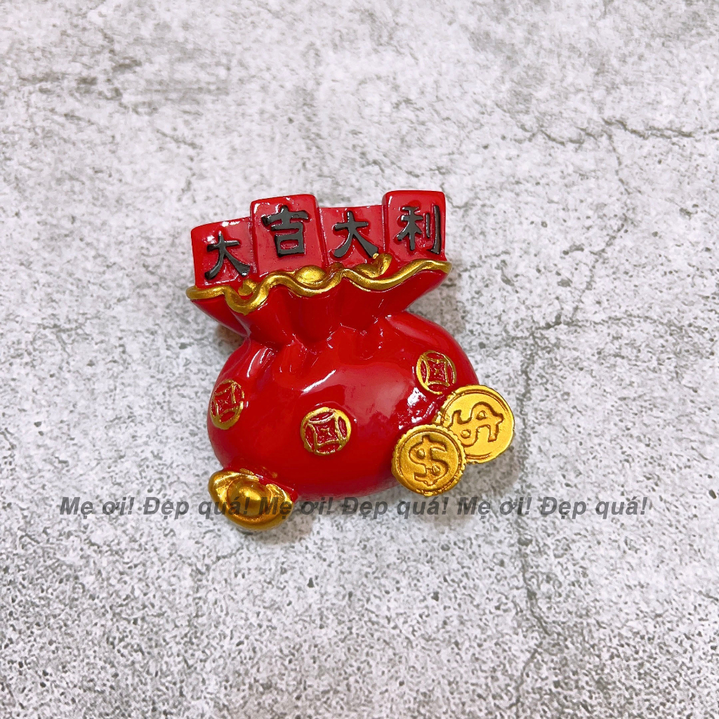 Nam châm hít dán dính tủ lạnh trang trí vật phẩm may mắn