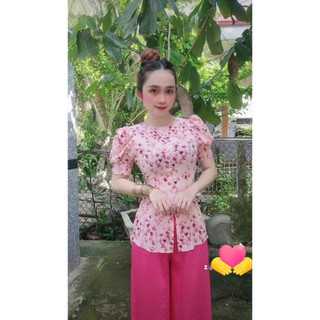 ÁO BÀ BA HOA GIÓ LỤA CAO CẤP