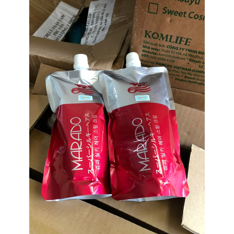 Kem hấp tóc siêu mềm mượt Marado 500ml