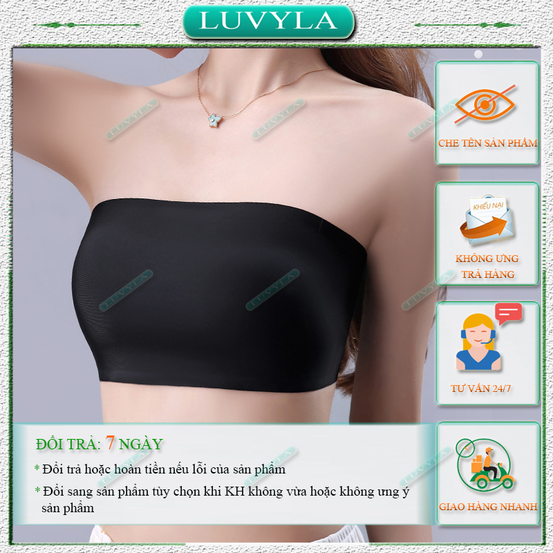 Áo bra nữ không dây su đúc không gọng nâng ngực LUVYLA ABS02