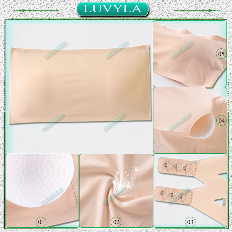 Áo bra nữ không dây su đúc không gọng nâng ngực LUVYLA ABS02