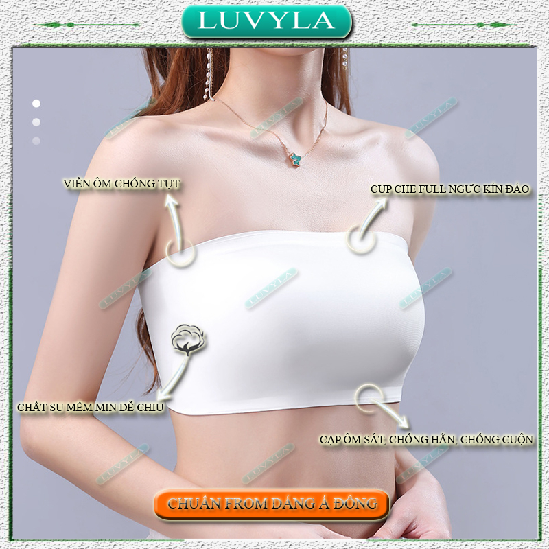 Áo bra nữ không dây su đúc không gọng nâng ngực LUVYLA ABS02