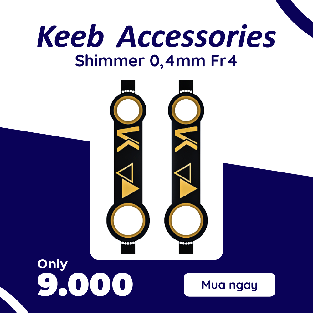 Đệm stab dùng cho bàn phím cơ hãng KA | Stabilizer PCB Mount Shimmer KA | Shim | PCB 1.2 mm