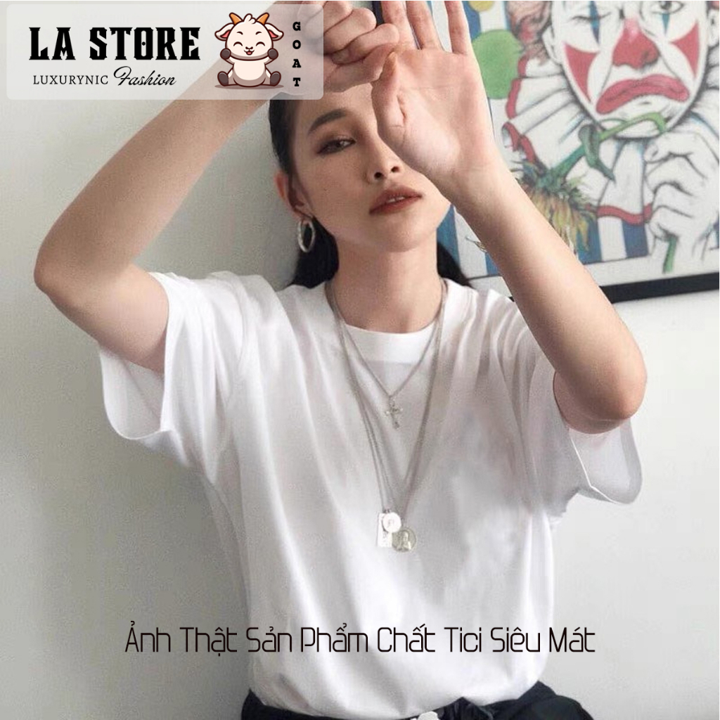 Áo thun nữ UNISEX form rộng tay lỡ LA Store | BigBuy360 - bigbuy360.vn