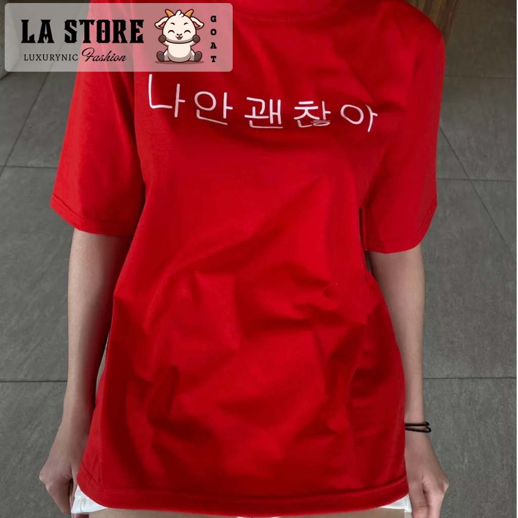 Áo thun nữ UNISEX form rộng tay lỡ LA Store | BigBuy360 - bigbuy360.vn