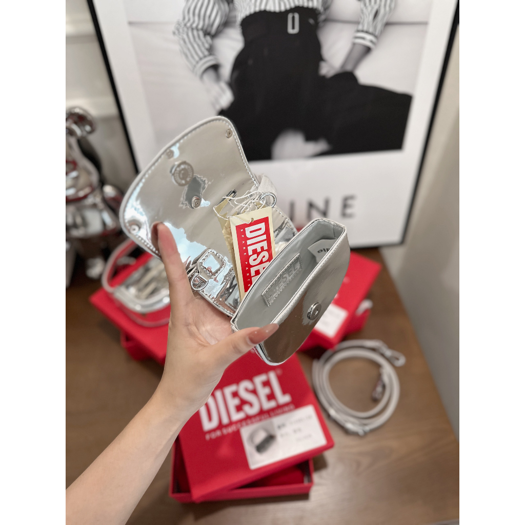 Túi xách nữ túi cầm tay đeo chéo D.iesel mini fullbox #TX046 -Linastore
