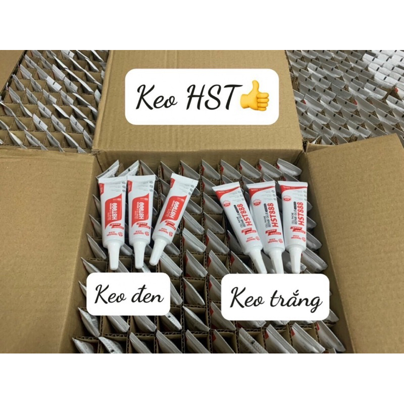 Keo dán màn hình xin HST, keo đen keo trắng 15ml