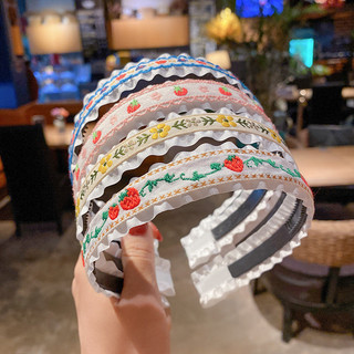 Cài tóc thêu hoa tiểu thư - UniLabel