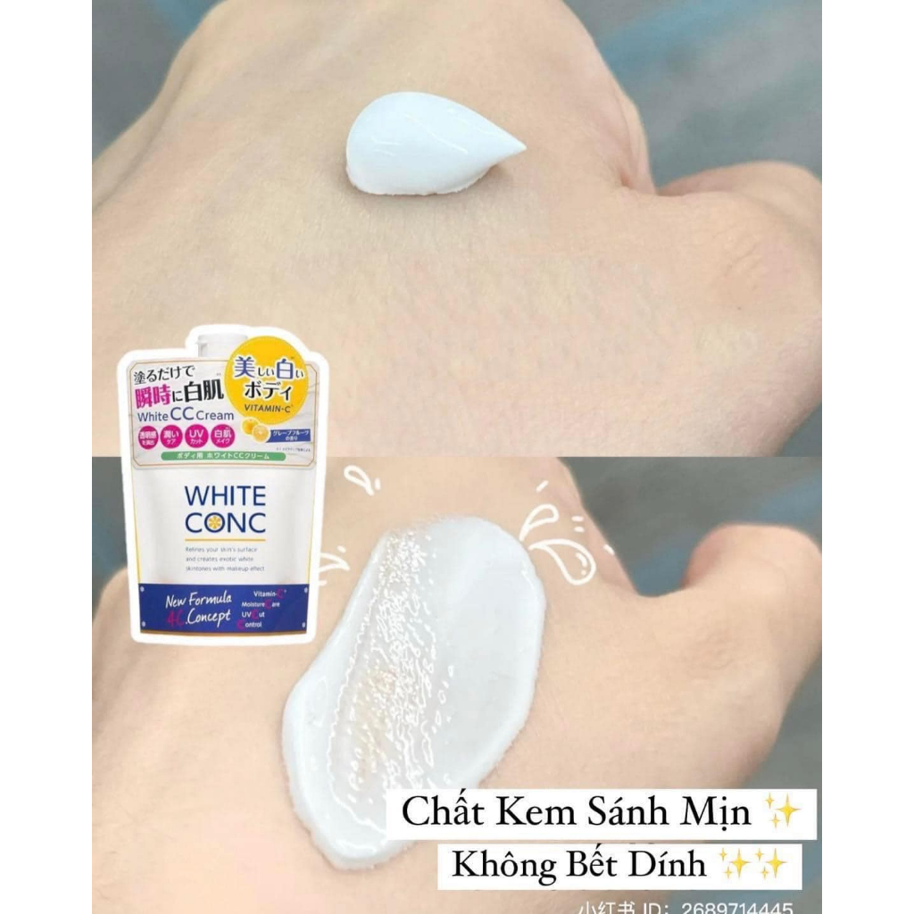 Sữa Dưỡng Thể Trắng Da White Conc Body White CC Cream Nhật Bản 200g