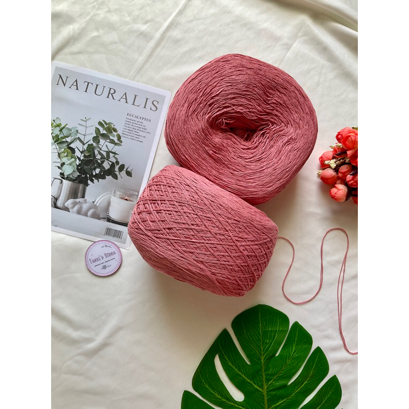 Yarn - Sợi Linen pha Cotton - Sợi Chập - Cỡ sợi từ 0.6mm ~ 0.8mm - Đan móc áo váy mùa hè