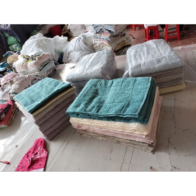 Khăn quấn đầu, khăn tắm nhỏ xuất hàn 34x85cm và 34x100cm