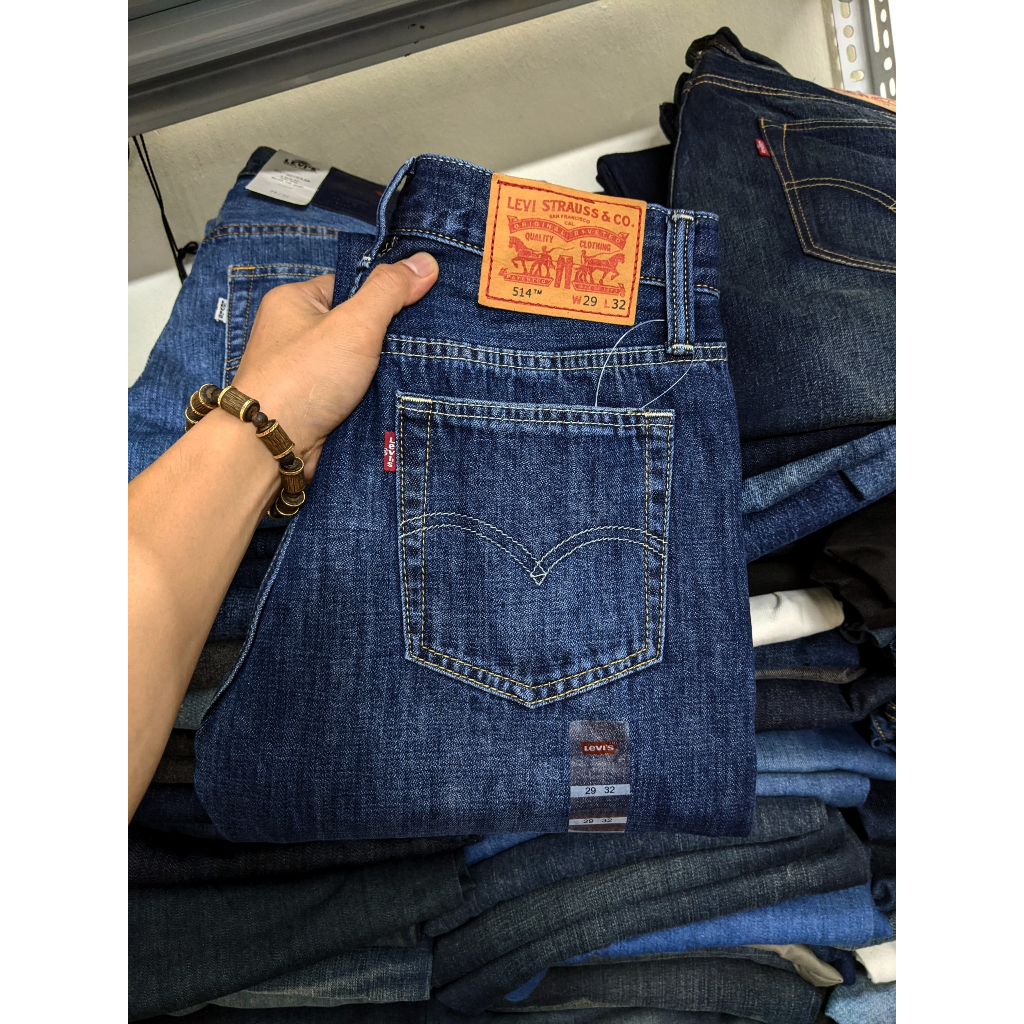quần jeans levis màu xanh đậm siêu hot