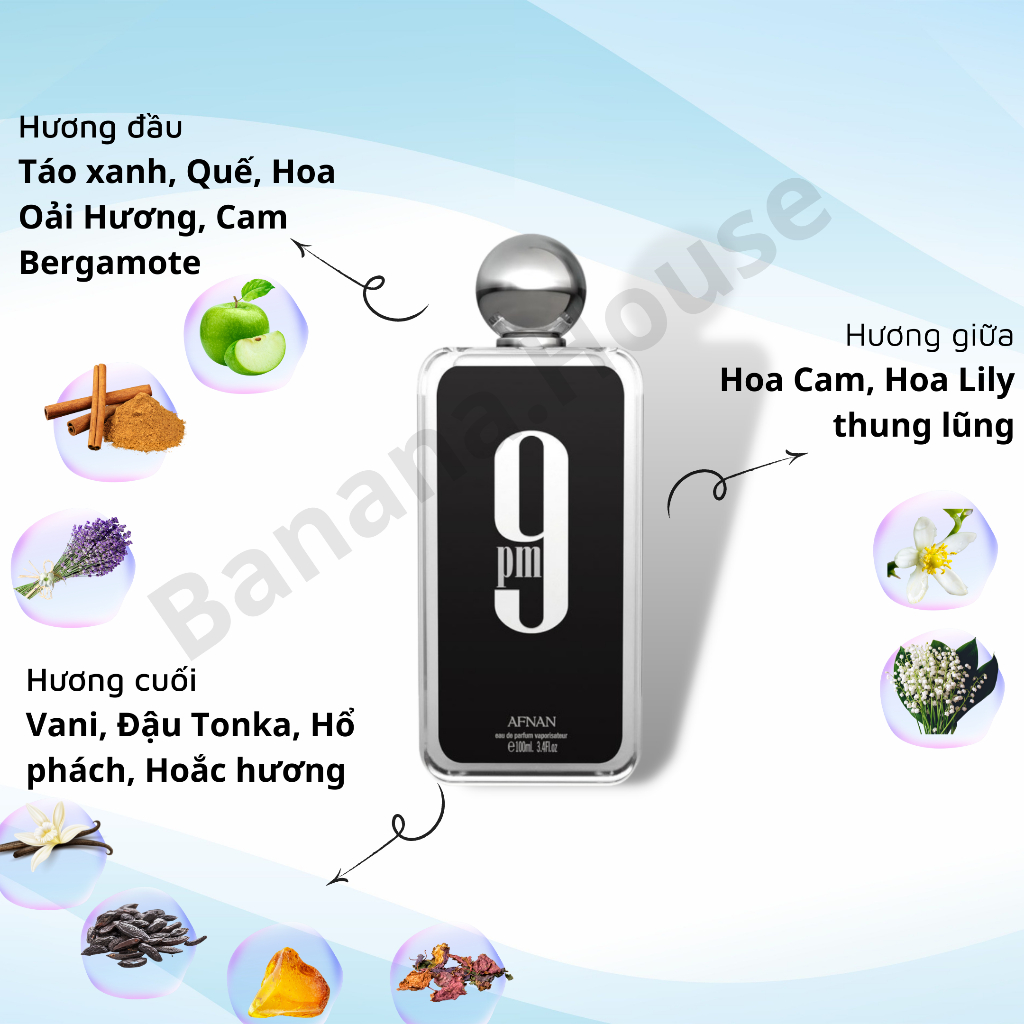 Nước Hoa Nam Thơm Lâu Chính Hãng 9PM EDP 100ml Chàng Badboy Chính Hiệu