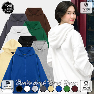 Áo Hoodie Zip BASIC Local Brand form rộng Unisex cực dày ấm chống nắng