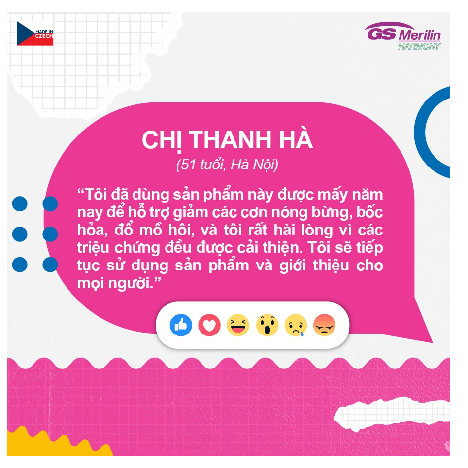 GS Merilin Harmony: Cải thiện sinh lý nữ,giảm loãng xương và giảm mỡ bụng