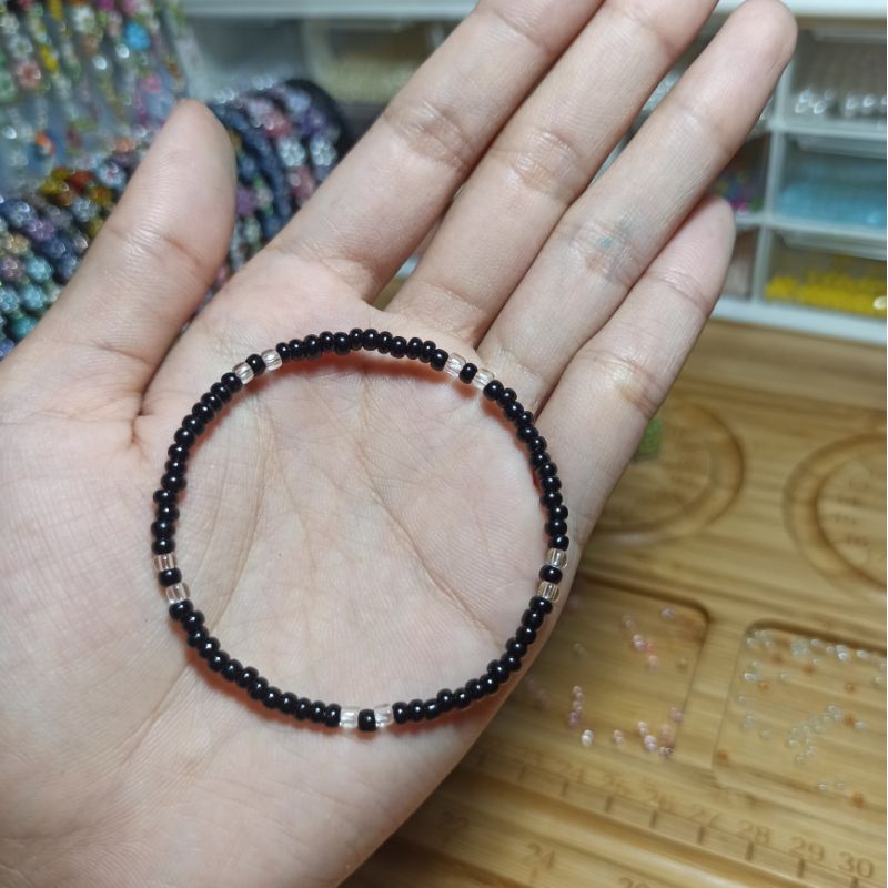 Vòng tay hạt cườm Inspired Taehyung BTS | Vòng tay cheap moment Idol Kpop màu đen