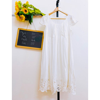 Đầm xô hai lớp, dáng xoè, 2hand