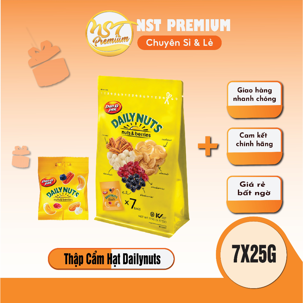 Thập cẩm trái cây và hạt 175g Dailynut